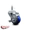 Service Caster 3'' Blue Polyurethane Wheel Swivel 7/16'' Grip Ring Stem Caster with Brake SCC-GR20S314-PPUB-BLUE-TLB-716138 - alternate 3